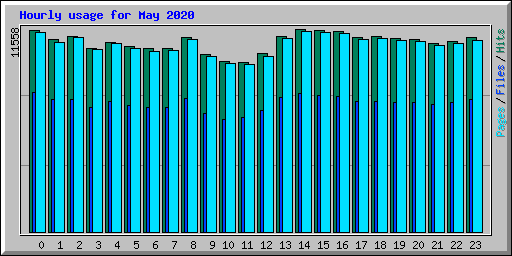Hourly usage for May 2020