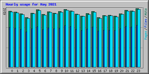 Hourly usage for May 2021
