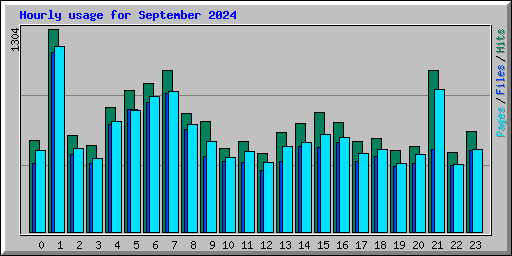 Hourly usage for September 2024